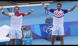 Ivan Dodig and Marin Cilic defeat Marcus Daniell and Michael Venus to reach the gold medal match on Thursday in Tokyo.