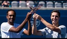 Rajeev Ram and Joe Salisbury claim their first victory over Nikola Mektic and Mate Pavic to win the Toronto doubles title on Sunday.