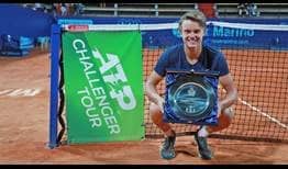 Holger Rune lifts his second ATP Challenger trophy, prevailing in San Marino.