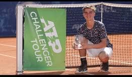 Dalibor Svrcina is the champion in Prague, claiming his maiden ATP Challenger title.