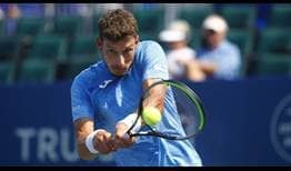 Pablo Carreno Busta improves his ATP Head2Head to 3-0 against Dominik Koepfer to reach the Winston-Salem Open quarter-finals.