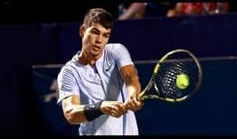 Carlos Alcaraz recovers from a second-set wipe-out to charge home against fourth seed Marton Fucsovics at the Winston-Salem Open.