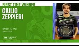 Giulio Zeppieri is the champion in Barletta, claiming his maiden ATP Challenger title.