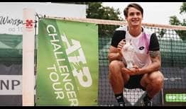 Camilo Ugo Carabelli is the champion in Warsaw, claiming his maiden ATP Challenger title.
