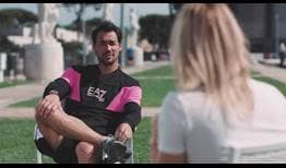 Fabio Fognini habla sobre la paternidad con la estrella de la WTA Elena Vesnina.