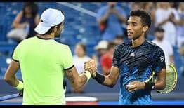 Matteo Berrettini sufrió su única derrota ante Felix Auger-Aliassime a principios de este año en Cincinnati.