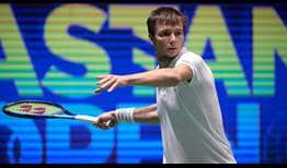 Second seed Alexander Bublik overcomes Carlos Taberner on Friday in Nur-Sultan to reach his fourth ATP Tour semi-final of the season. 