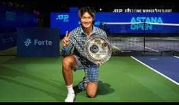 Soonwoo Kwon levantó su primer título ATP Tour en Nur-Sultán 2021.