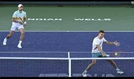 Mate Pavic and Nikola Mektic defeat Marcelo Arevalo and Matwe Middelkoop in straight sets to reach the quarter-finals at Indian Wells.