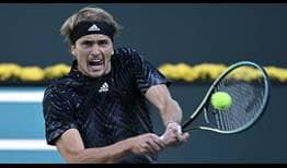 Alexander Zverev supera en dos intensas mangas a Andy Murray en la tercera ronda del BNP Paribas Open 2021.