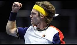 Andrey Rublev saves all seven break points he faces to beat Ilya Ivashka on Wednesday in St. Petersburg.