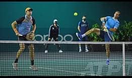John Peers and Filip Polasek defeat Novak Djokovic and Filip Krajinovic on Wednesday in Paris.