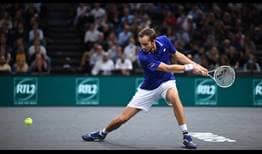 Daniil Medvedev busca en el Rolex Paris Masters su quinto título ATP Tour de la temporada 2021.
