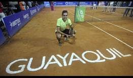 Alejandro Tabilo wins his maiden ATP Challenger title in Guayaquil.