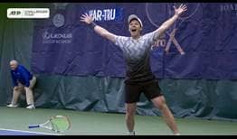 Stefan Kozlov celebrates his second ATP Challenger title of 2021, prevailing in Charlottesville.