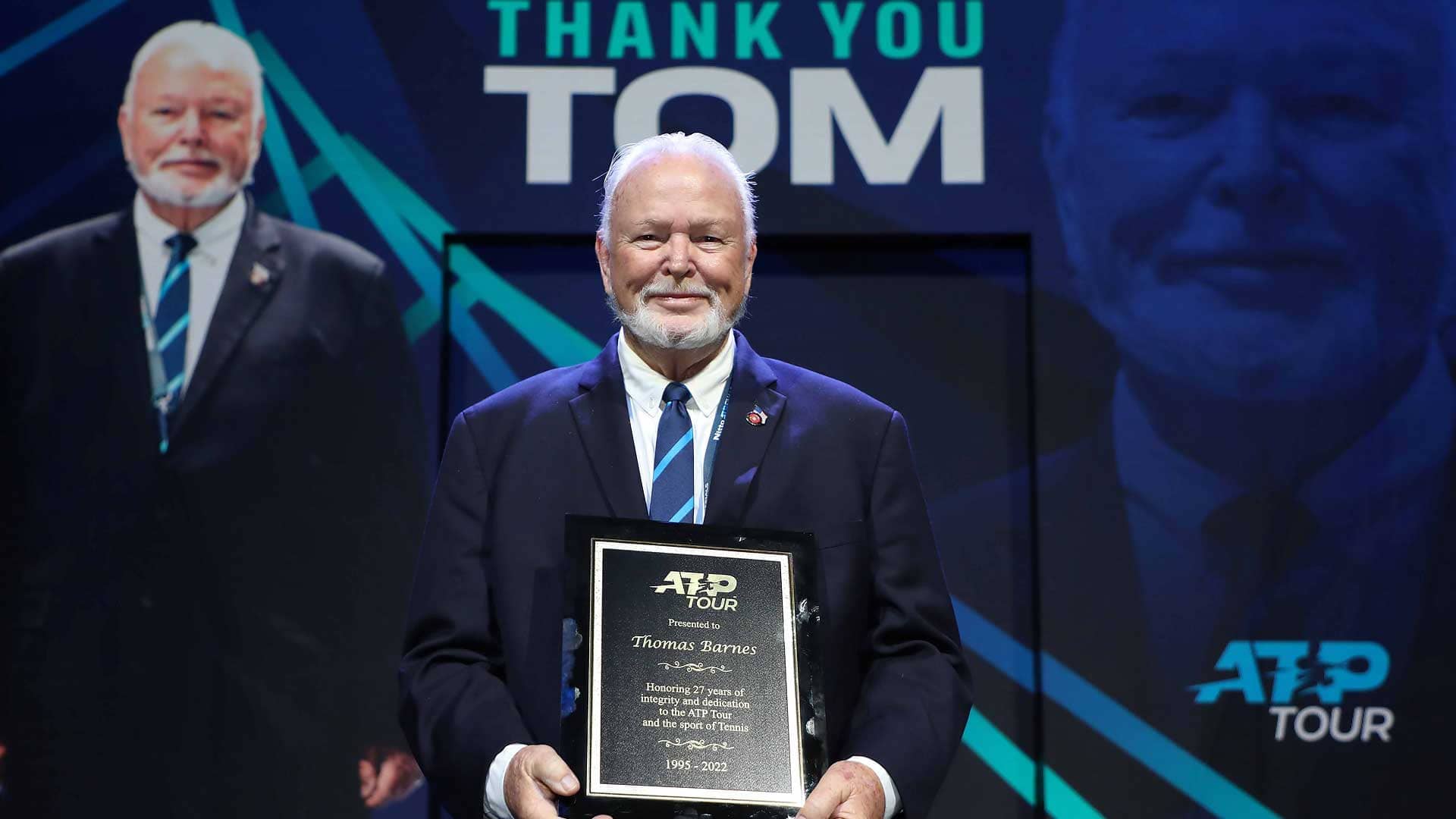 Tom Barnes was honoured at the 2021 Nitto ATP Finals in Turin, Italy.