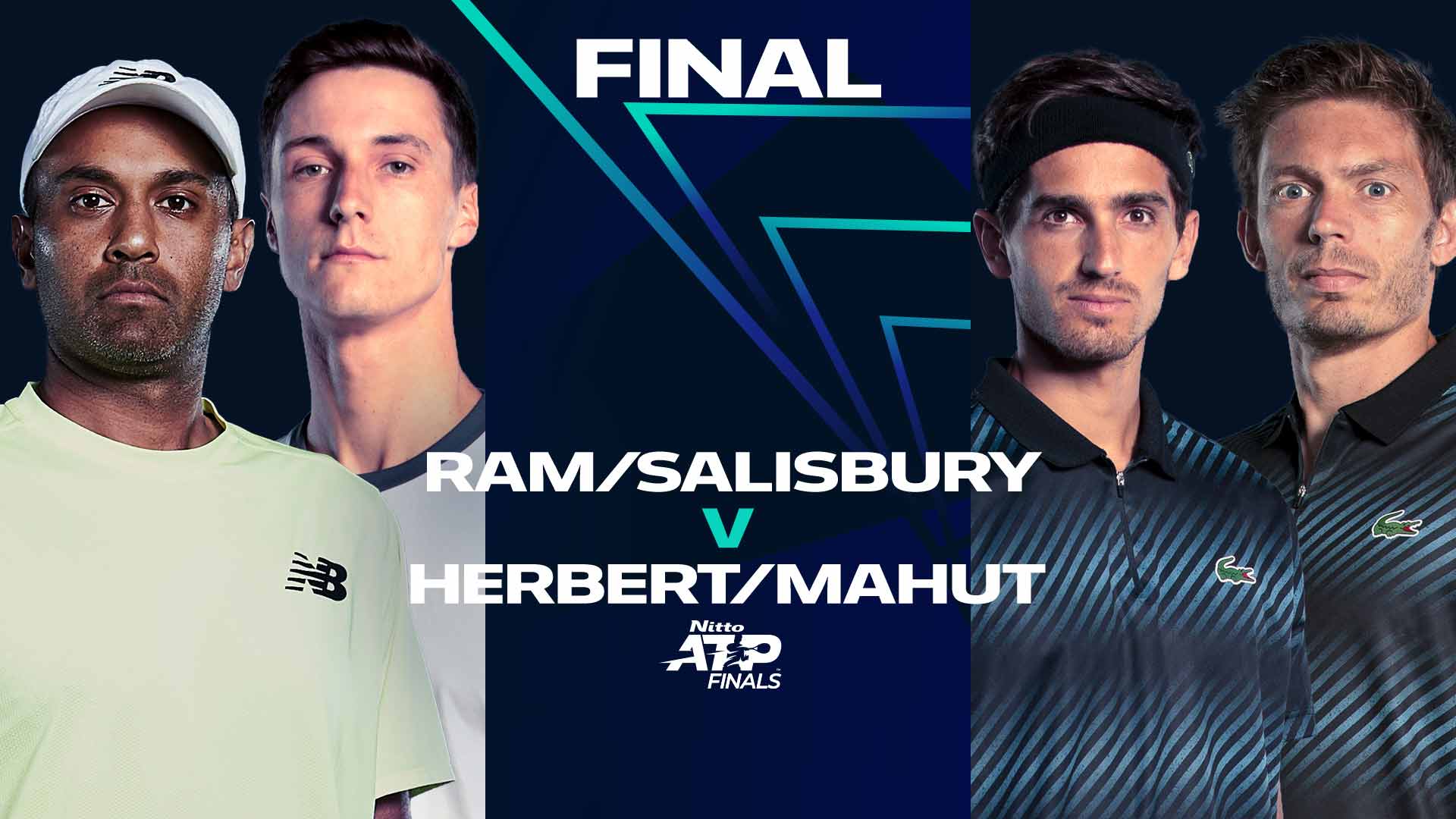 Rajeev Ram and Joe Salisbury face Pierre-Hugues Herbert and Nicolas Mahut in the final of the Nitto ATP Finals