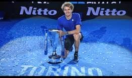 Alexander Zverev celebra su segundo trofeo en las Nitto ATP Finals.