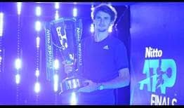 Alexander Zverev won his second Nitto ATP Finals title on Sunday. 