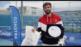 Oscar Otte claims his third ATP Challenger title of 2021 in Bari, Italy.