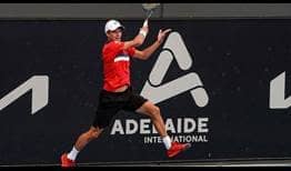 Daniel Altmaier lost to Thiago Monteiro on Monday in the Adelaide first round.