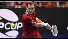 Daniil Medvedev will lead Team Russia against Team Italy on Thursday at ATP Cup in Sydney. 