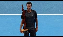 Gael Monfils captures his 11th ATP Tour title in Adelaide on Sunday. 