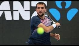 Marin Cilic defeats Tommy Paul on Thursday in Adelaide. 