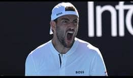 Matteo Berrettini alcanzó su primera final de Grand Slam en Wimbledon la temporada pasada.