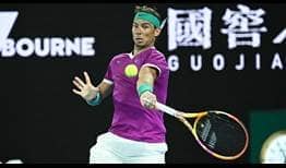 Rafael Nadal reaches the fourth round in Melbourne for the 15th time on Friday. 