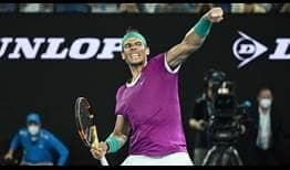 Rafael Nadal will play Frenchman Adrian Mannarino on Sunday in Melbourne. 