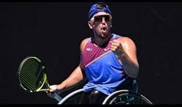 Dylan Alcott will try to win his eighth consecutive Australian Open title on Thursday.