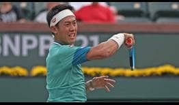 Kei Nishikori last competed at the BNP Paribas Open last October.