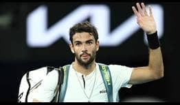 Matteo Berrettini was competing in his first Australian Open semi-final on Friday. 