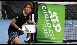 Yoshihito Nishioka is the champion in Columbus, lifting his first trophy since 2018.