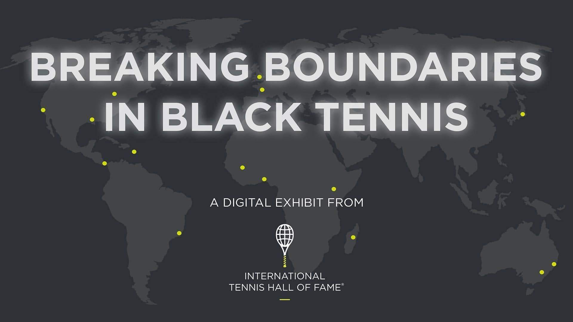 A new International Tennis Hall of Fame exhibit marks Black History Month.