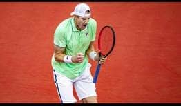 John Isner no enfrentó un punto de quiebre en su victoria de segunda ronda contra Kevin Anderson el miércoles en Dallas.