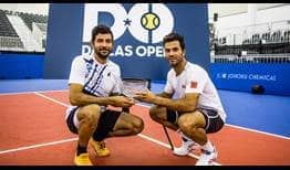 Marcelo Arevalo and Jean-Julien Rojer defeat Lloyd Glasspool and Harri Heliovaara to win their first ATP Tour title together.