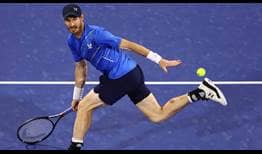 Andy Murray saves seven of the eight break points he faces to defeat Christopher O'Connell in Dubai.