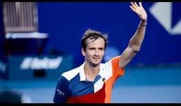 Daniil Medvedev will take over the top spot in the ATP Rankings on Monday.