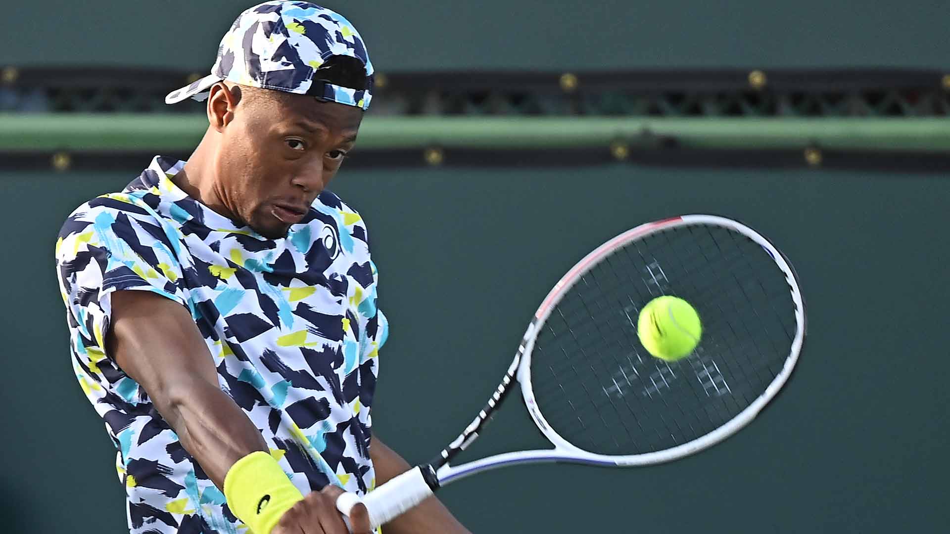 Christopher Eubanks is into the second round of the BNP Paribas Open for the second consecutive year.