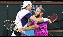 John Isner and Jack Sock lose just one set en route to their second Indian Wells doubles title together.