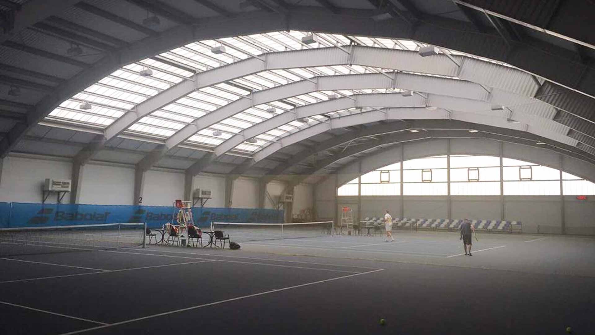The courts at the Premier Tennis Club In Ukraine