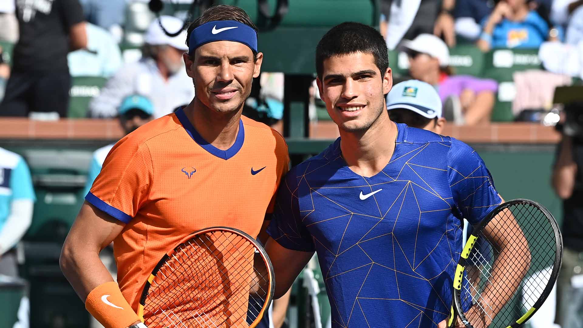 Rafael Nadal and Carlos Alcaraz