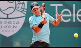 Dominic Thiem jugó en el Serbia Open su primer torneo del ATP Tour 2022.