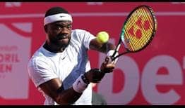 Frances Tiafoe battles back from a set and a break down in his Estoril opener.