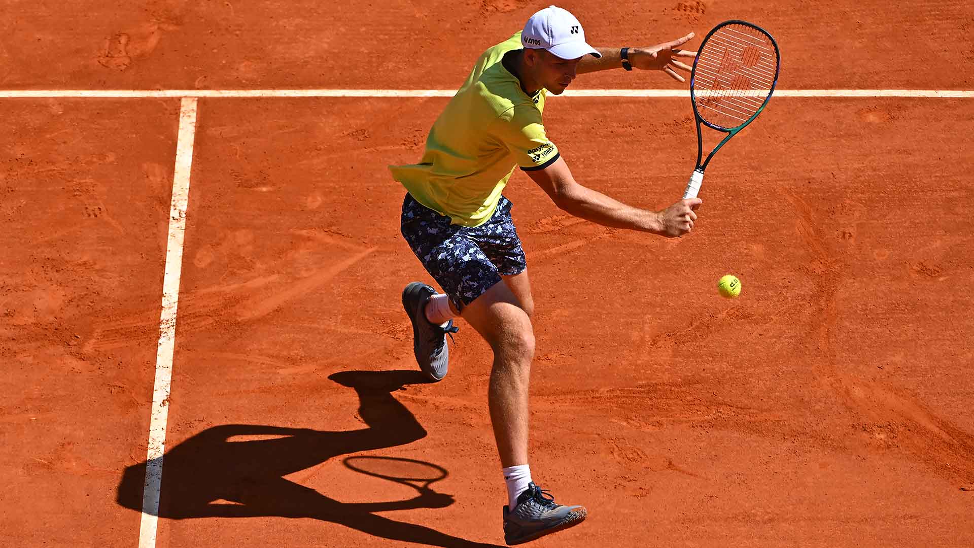 Hubert Hurkacz, in action in Monte Carlo, grew up playing on clay in Poland.