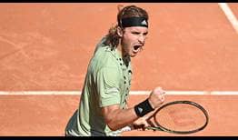 Tsitsipas-Rome-2022-Wednesday-Celebration