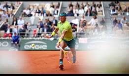 Rafael Nadal inició su decimoctava participación en Roland Garros este lunes.