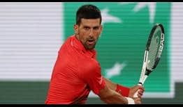 Novak Djokovic mejoró a 18-0 su record en la primera ronda de Roland Garros.